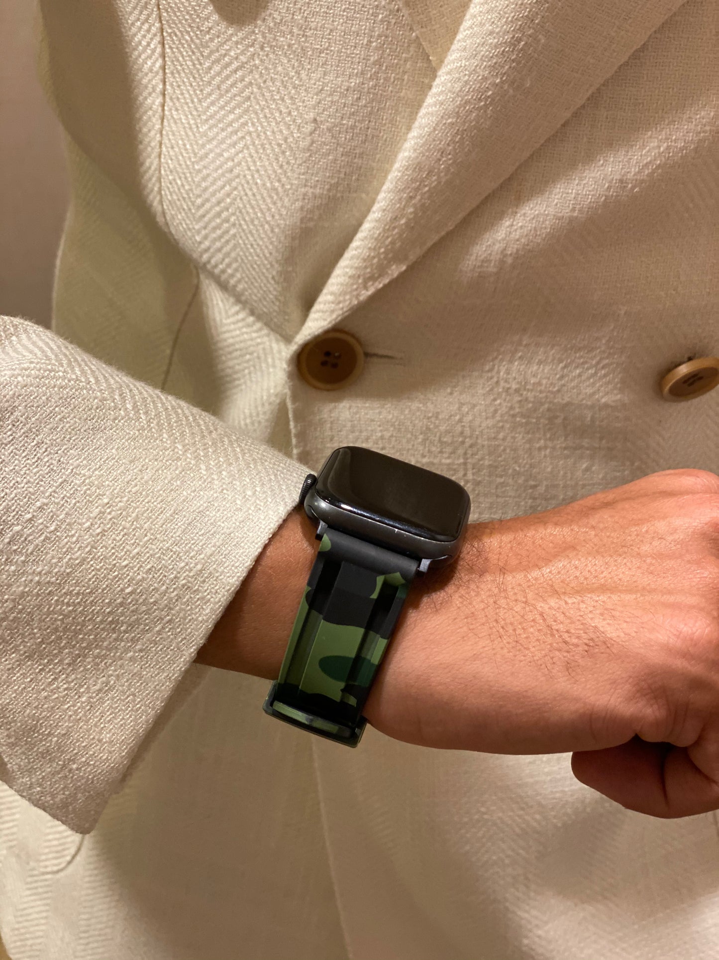Green Camo Apple Watch Strap