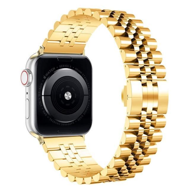 Jubilee Apple Watch Strap - Gold