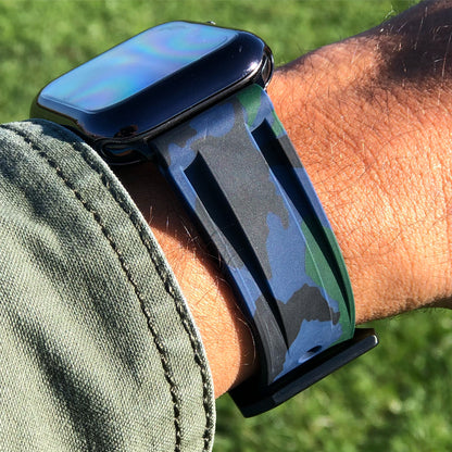 Blue Green Camo Apple Watch Strap (Copy)