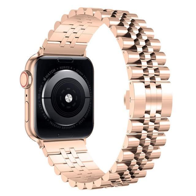Jubilee Apple Watch Strap - Rose Gold