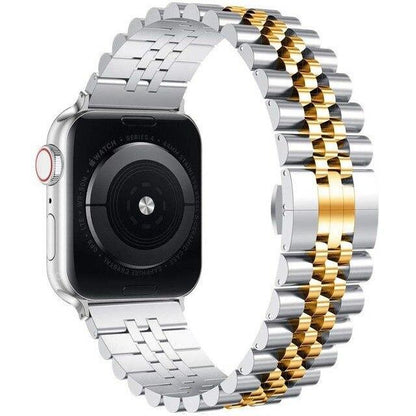 Jubilee Apple Watch Strap - Silver Gold