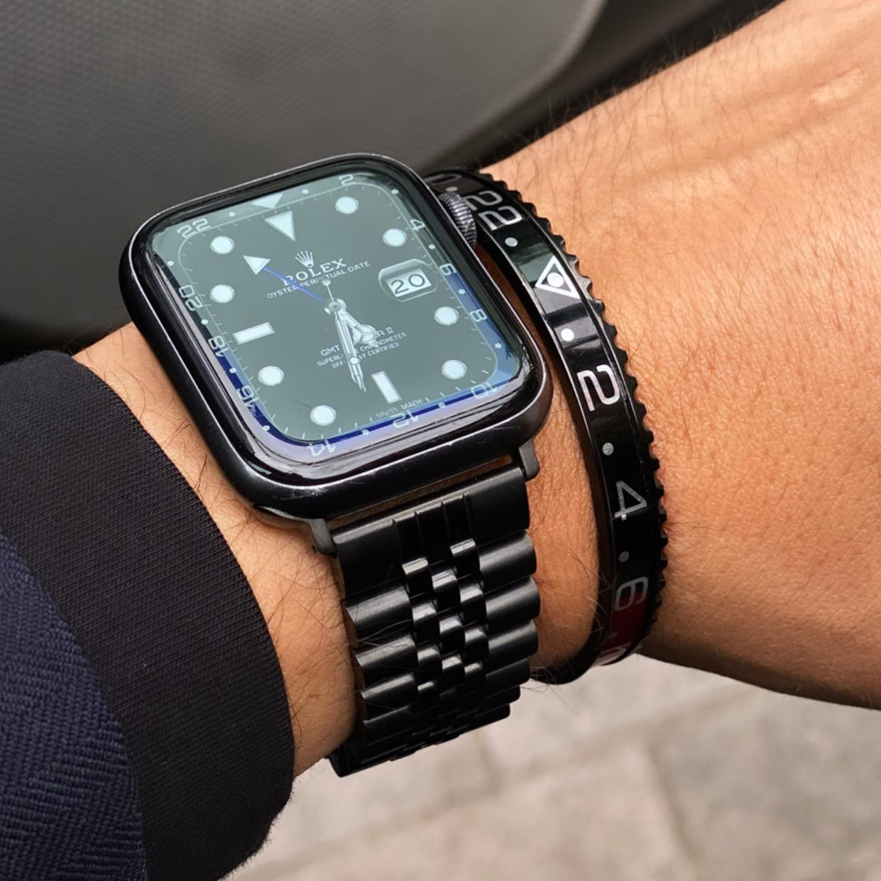 Jubilee Apple Watch Strap - Black