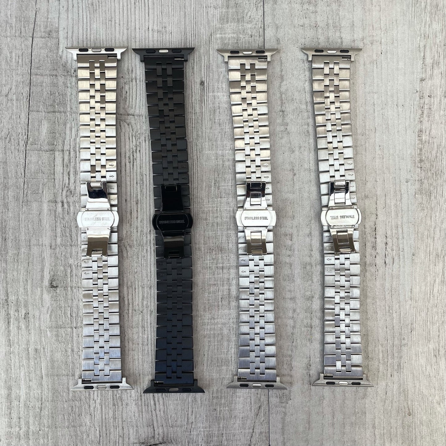 Jubilee Apple Watch Strap - Silver Rose Gold