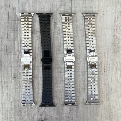 Jubilee Apple Watch Strap - Silver Rose Gold